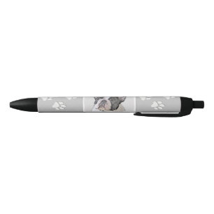 French Bulldog (Brindle Pied) Painting - Dog Art Pen