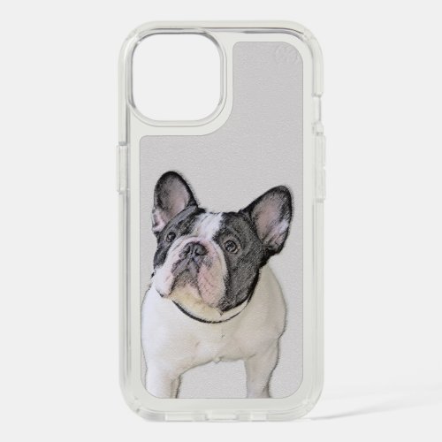 French Bulldog Brindle Pied Painting _ Dog Art iPhone 15 Case
