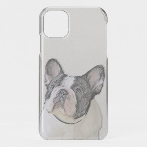 French Bulldog Brindle Pied Painting _ Dog Art iPhone 11 Case