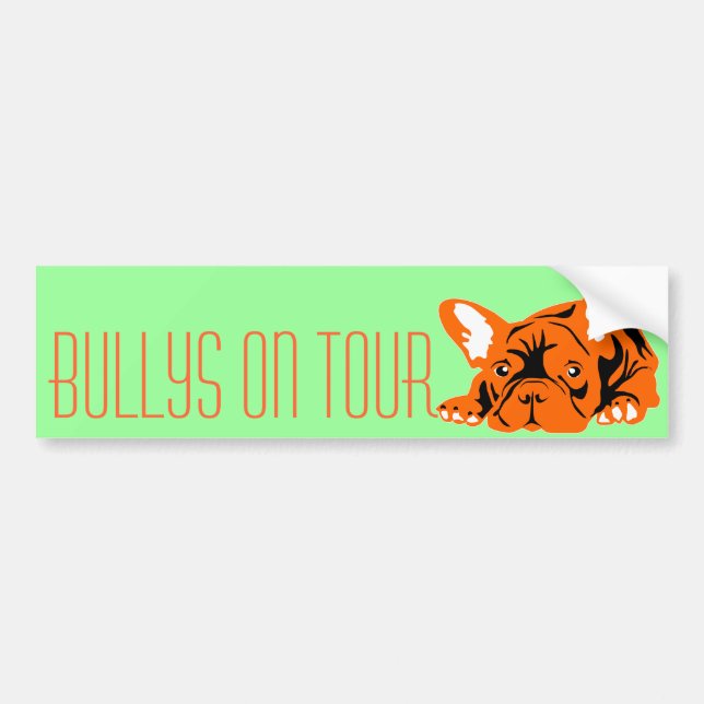 French Bulldog Bumper Sticker (Front)