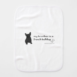 french bulldog burp cloth