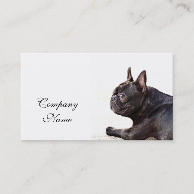 French Bulldog business cards (Front)