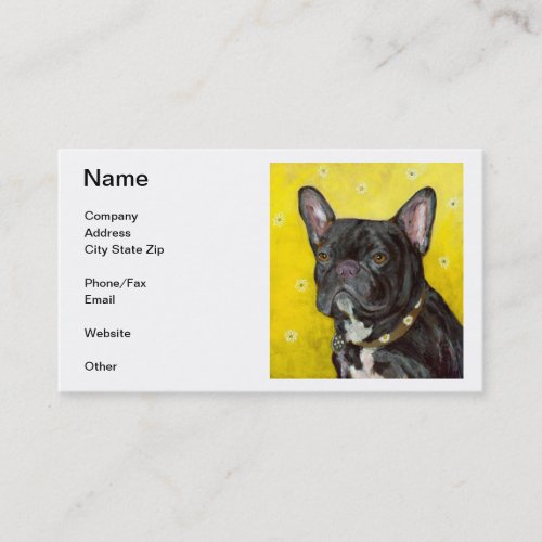 French Bulldog Business Cards