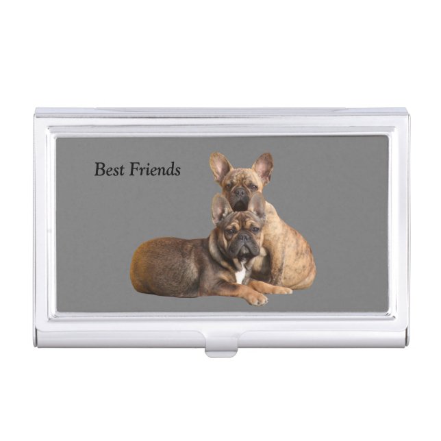 French Bulldog Business Cards Holder Visit (Front)