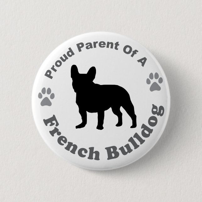 French Bulldog Button (Front)