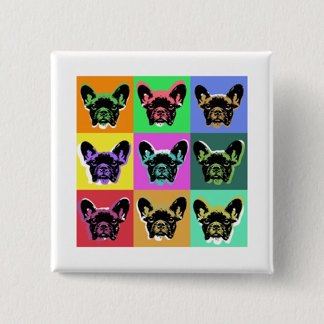 French bulldog button (Front)