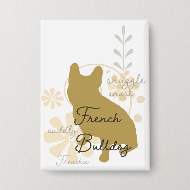 French Bulldog Button (Front)