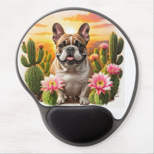 French Bulldog Cactus French Bulldog Gel Mouse Pad