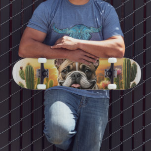 French Bulldog Cactus French Bulldog  Skateboard