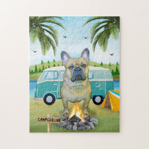French Bulldog Camping  Jigsaw Puzzle