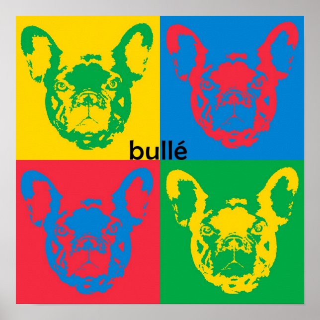French Bulldog canvas Poster (Front)