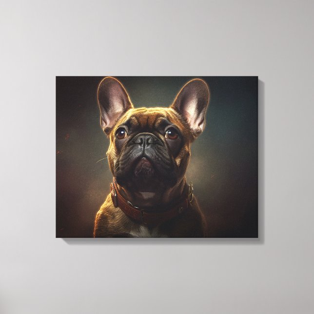French Bulldog Canvas Print (Front)