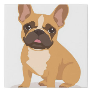 French Bulldog Canvas Print Playful Kids Room