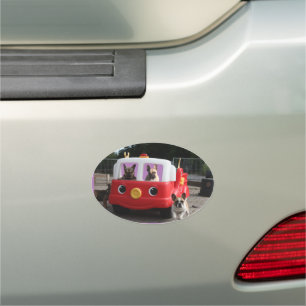 French Bulldog Car Magnet On Tour