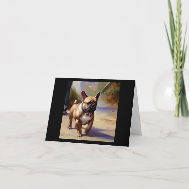 French Bulldog  Card (Front)