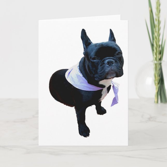 French bulldog card (Front)