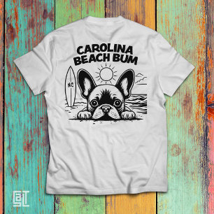 French Bulldog Carolina Beach Bum T-Shirt