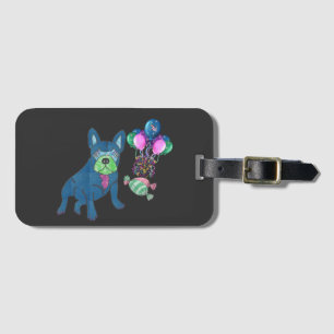 French Bulldog Cartoon French Bulldog Luggage Tag