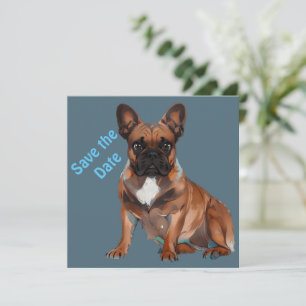 French Bulldog Cartoon French Bulldog Save The Date