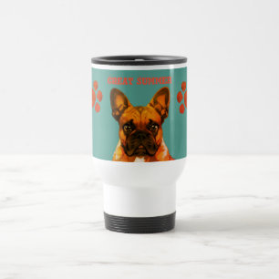 French Bulldog Cartoon French Bulldog Travel Mug