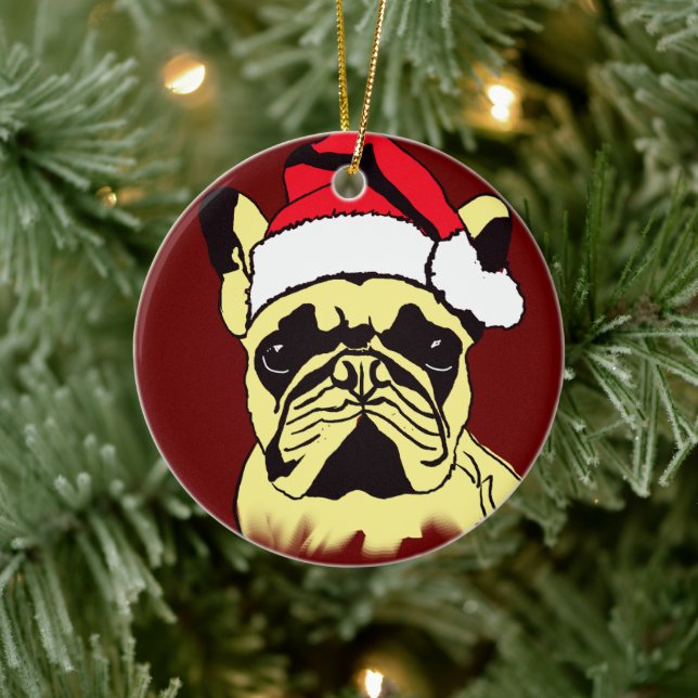 French Bulldog Cartoon Ornament (Tree)