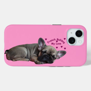 French bulldog iPhone 15 case