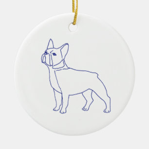 French Bulldog Ceramic Ornament