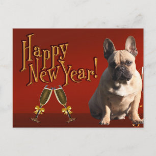 French Bulldog champagne French Bulldog Postcard