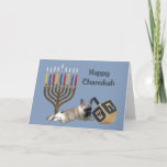 French Bulldog Chanukah Card Menorah Dreidel<br><div class="desc">Remembering family and friends during the Chanukah season is a wonderful way to keep in touch with the people you love and care about. I created these dog Chanukah cards with love and care and I am sure anyone who loves dogs will be delighted to receive them. You do have...</div>