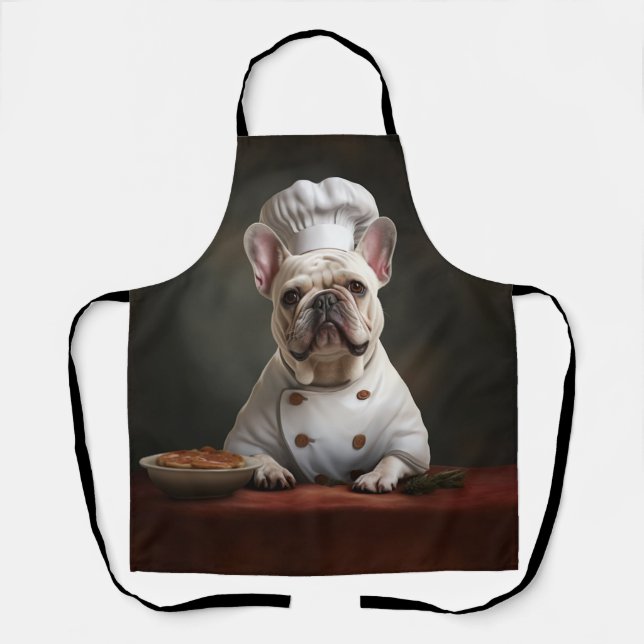 French Bulldog Chef Frenchie Apron (Front)