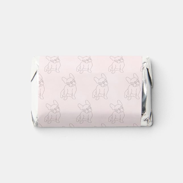 french bulldog chocolate hershey's miniatures (Front)