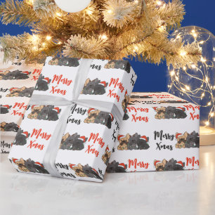 French Bulldog Christmas Animals Cute Dogs Holiday Wrapping Paper