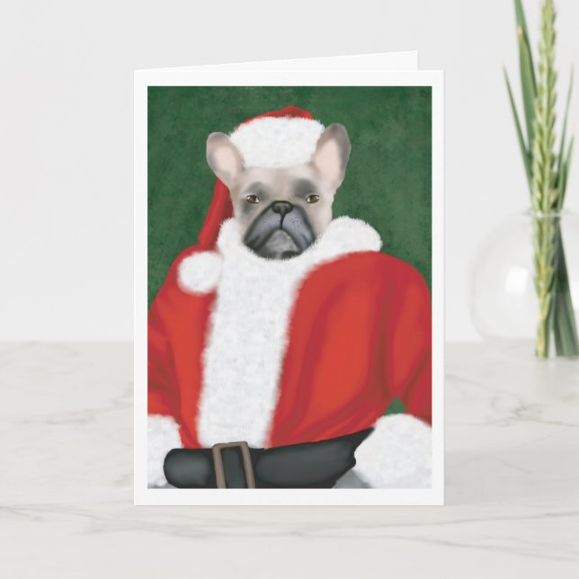French Bulldog Christmas Card (Front)