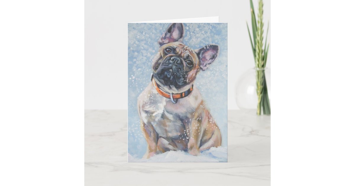 french bulldog christmas card | Zazzle.com