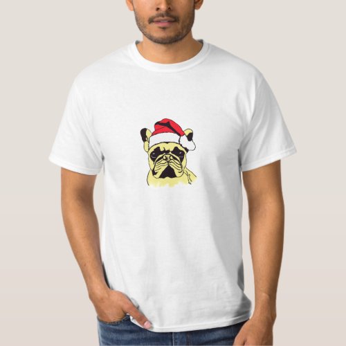 French Bulldog Christmas Cartoon T_Shirt