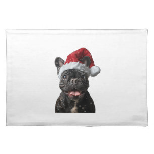 French Bulldog Christmas Cloth Placemat