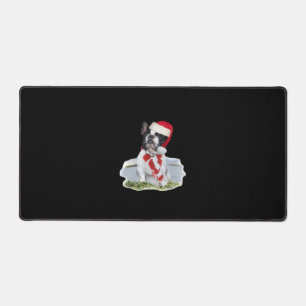 French Bulldog Christmas Day Holidays Gifts Classi Desk Mat