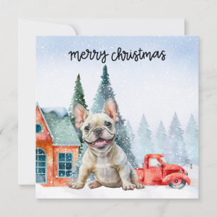 French Bulldog Christmas Dog Holiday Card