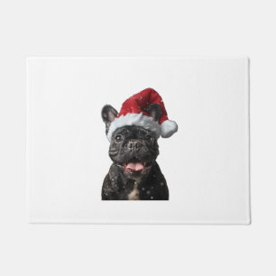 French Bulldog Christmas Doormat