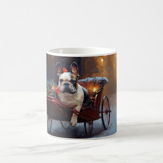 French Bulldog Christmas Festive Season Coffee Mug (Center)