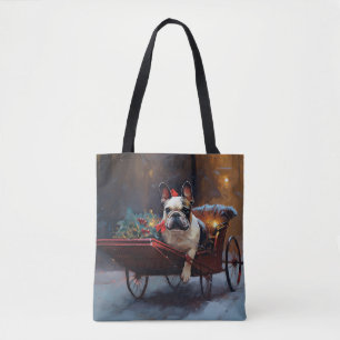 French Bulldog Christmas Festive Season Tote Bag