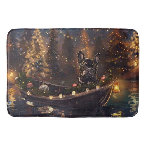 French Bulldog Christmas Festive Voyage Bath Mat