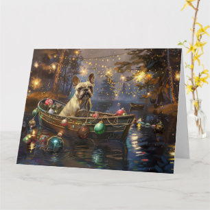 French Bulldog Christmas Festive Voyage Card