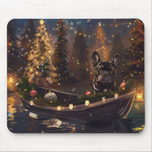 French Bulldog Christmas Festive Voyage Mouse Pad