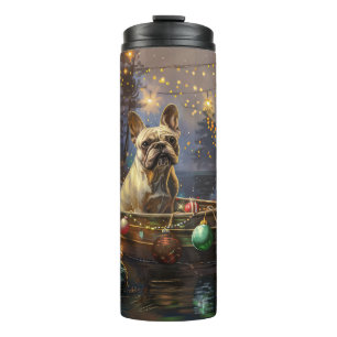 French Bulldog Christmas Festive Voyage Thermal Tumbler