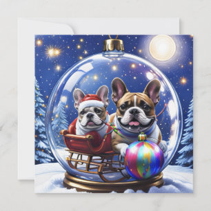 French Bulldog Christmas French Bulldog Holiday Card