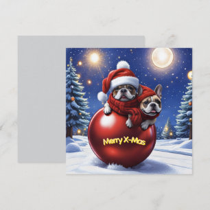 French Bulldog Christmas French Bulldog Holiday Card