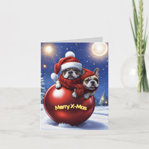French Bulldog Christmas French Bulldog Holiday Card