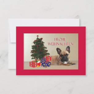 French Bulldog Christmas French Bulldog Save The Date