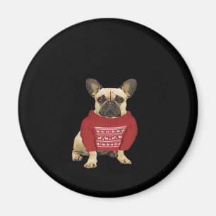 French Bulldog Christmas gifts and christmas sweat Magnet